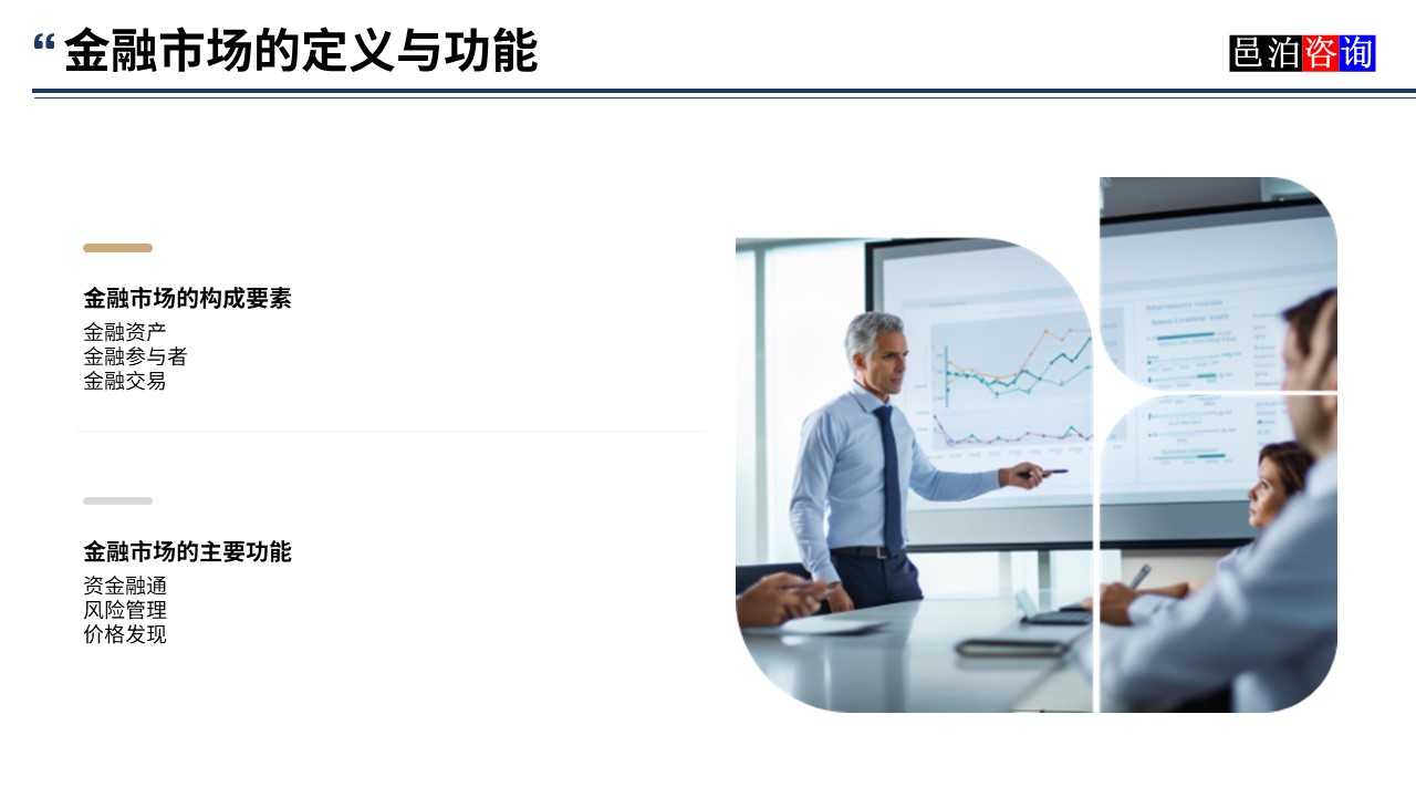 邑泊數(shù)字化智能化技術金融市場的定義與功能