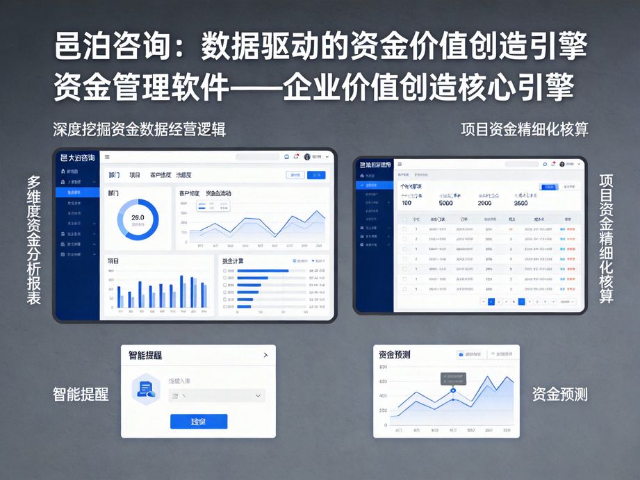 邑泊聚焦資金集約管理，資金管理軟件搭建企業(yè)專屬資金池，統(tǒng)籌閑置資金實(shí)現(xiàn)優(yōu)化配置與增值。