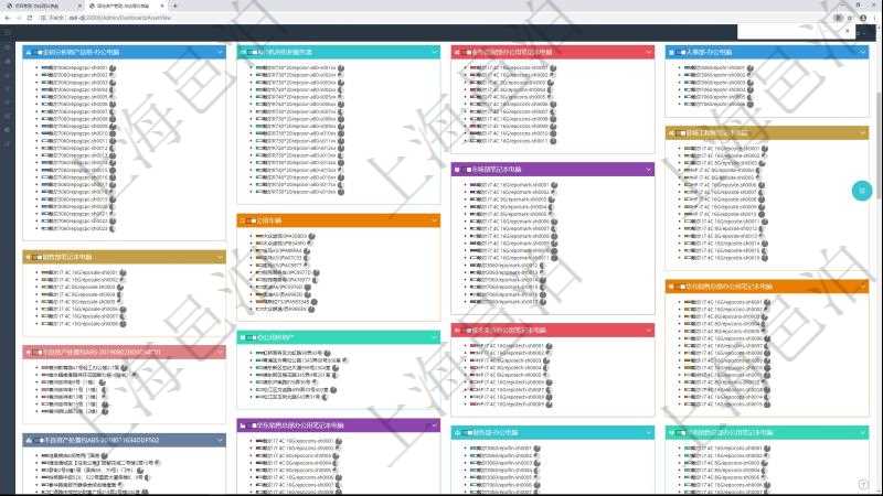 項目管理軟件固定資產(chǎn)管理總經(jīng)理儀表盤可以查看資產(chǎn)項目進度表，包括每個類別不同資產(chǎn)折舊進度條、產(chǎn)能利用率（百分比）。