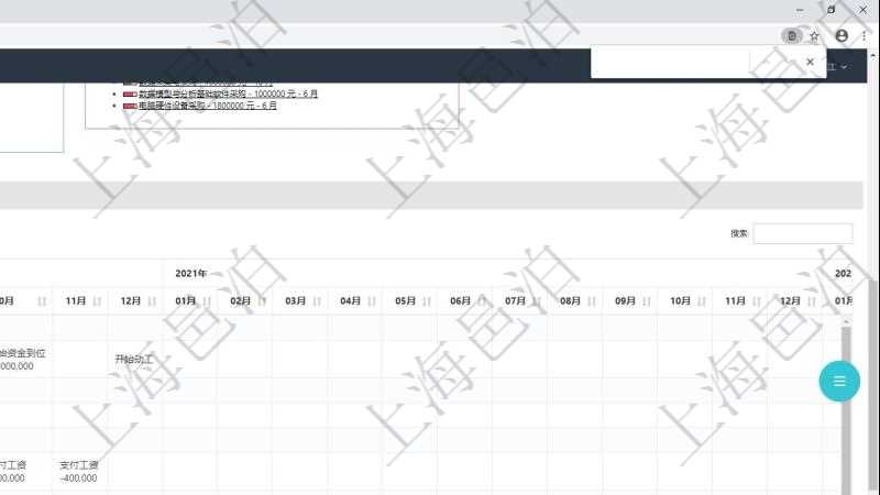 項(xiàng)目管理軟件風(fēng)險(xiǎn)投資基金管理總經(jīng)理儀表盤可以查看項(xiàng)目投資運(yùn)營(yíng)日程圖。圖表左邊包括投資項(xiàng)目與子項(xiàng)目分解，圖表上方包括每月日程日期，圖表內(nèi)容包括投資項(xiàng)目里程碑、投資金額、投資到期、追加投資、投資運(yùn)營(yíng)發(fā)生事件等。