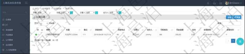 在項(xiàng)目管理軟件車輛管理系統(tǒng)中查詢車輛違章列表返回車輛、備注、違章時間、違章地點(diǎn)、主管人、經(jīng)辦人、司機(jī)姓名、罰款金額、扣分、處理時間等信息。