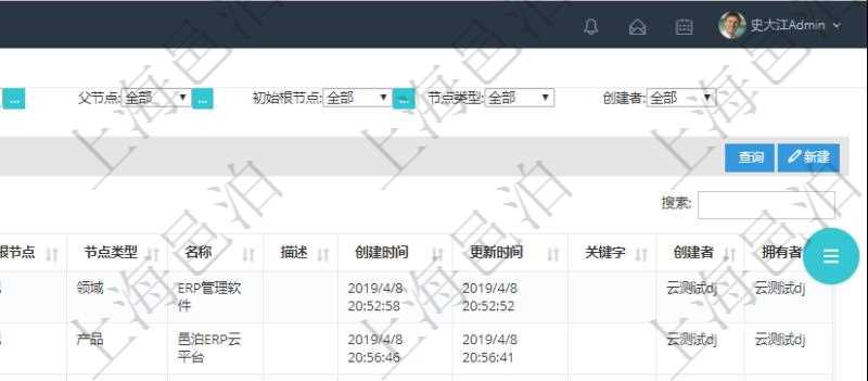 在項(xiàng)目管理軟件里可通過產(chǎn)品管理系統(tǒng)查詢返回產(chǎn)品結(jié)點(diǎn)維護(hù)列表信息，比如：：?jiǎn)挝弧⒉块T、團(tuán)隊(duì)、父節(jié)點(diǎn)、序號(hào)、初始根節(jié)點(diǎn)、結(jié)點(diǎn)類型、結(jié)點(diǎn)名稱、描述、創(chuàng)建時(shí)間、更新時(shí)間、關(guān)鍵字、創(chuàng)建者、擁有者。