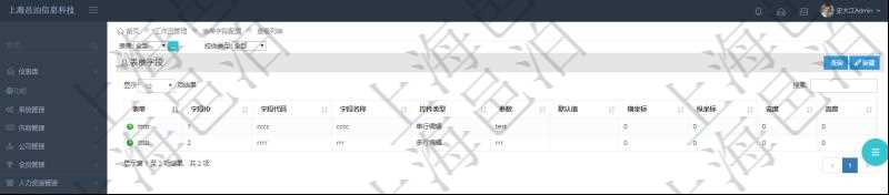 在項目管理軟件工作流管理系統(tǒng)查詢返回表單字段列表時返回的字段信息有：表單、字段ID、字段代碼、字段名稱、控件類型、參數(shù)、默認值、橫坐標、縱坐標、寬度、高度等。