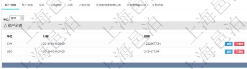 項(xiàng)目管理軟件會(huì)計(jì)管理模塊賬戶明細(xì)查詢還可以關(guān)聯(lián)查詢更多相關(guān)資料，比如賬戶余額信息：貨幣單位、最后更新日期、數(shù)額。