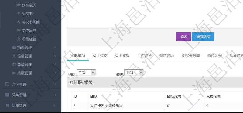 項目管理軟件人力資源管理模塊員工基本信息資料明細(xì)查詢除了包括姓名、代碼、描述、財務(wù)人、登錄賬戶、工號、性別、生日、入職日期、學(xué)歷、崗位、職稱、電話、傳真、電子郵件、單位、部門、直接主管、在職狀態(tài)、負(fù)責(zé)領(lǐng)域、標(biāo)簽、崗位職責(zé)、自我介紹、年薪下限、年薪上限、年成本、資源、照片等信息還可以關(guān)聯(lián)查詢更多相關(guān)資料。